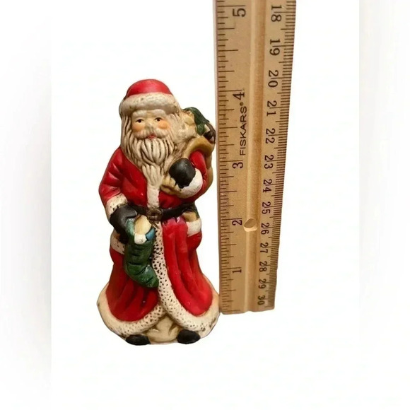 HomeTrends Vintage Christmas on Main Street  Santa Claus 4” Porcelain Bell - Picture 5 of 9